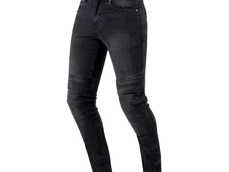 Pantalones Vaqueros de Moto Hombre Ozone MOTO Hornet II - Slim Fit, Forro de Fibra de Aramida, Protectores de Rodilla, Paneles Flexibles For Sale