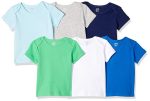 Amazon Essentials Camiseta con Hombros Abiertos Unisex Bebés, Pack de 6, Azul Verde, Prematuro Sale