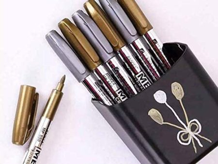 1.5Mm 8 Unidades. 4 Und. Plateado y 4 Dorado. DIY Metallic Craftwork Pen, Craft Drawing for Signature Album and Scrapbooking – Silver Embalaje Deteriorado Online Hot Sale