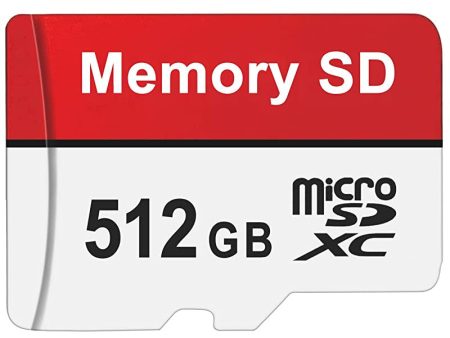 Tarjeta Micro SD Tarjeta de memoria de 512 GB Tarjeta Micro SD de 512 GB Almacenamiento de datos externo Tarjeta Mini SD Tarjeta de memoria para cámaras, tabletas, teléfonos móviles Android, rojo Hot on Sale