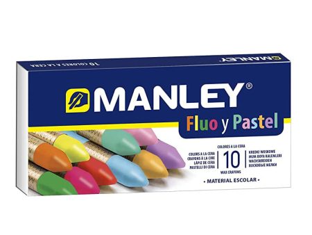 Manley Ceras 9 Unidades, Ceras de Colores Profesionales de Color Flúor y Pastel, Ceras Profesionales, Estuche de Ceras Blandas de Trazo Suave, Pueden Mezclarse los Colores, Colores Surtidos Embalaje Deteriorado Online Hot Sale